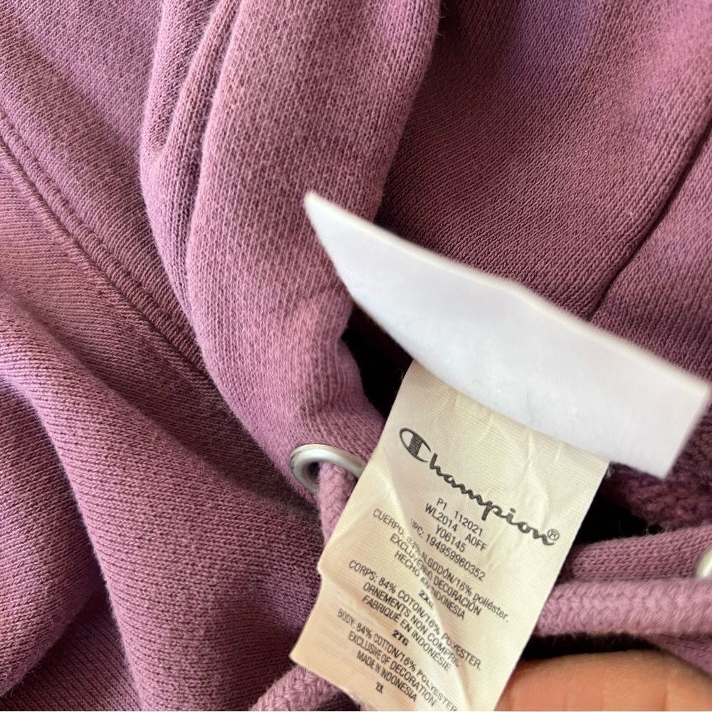 Champion Classic Purple Reverse Weave French Terry Hoodie - Picture 11 of 12